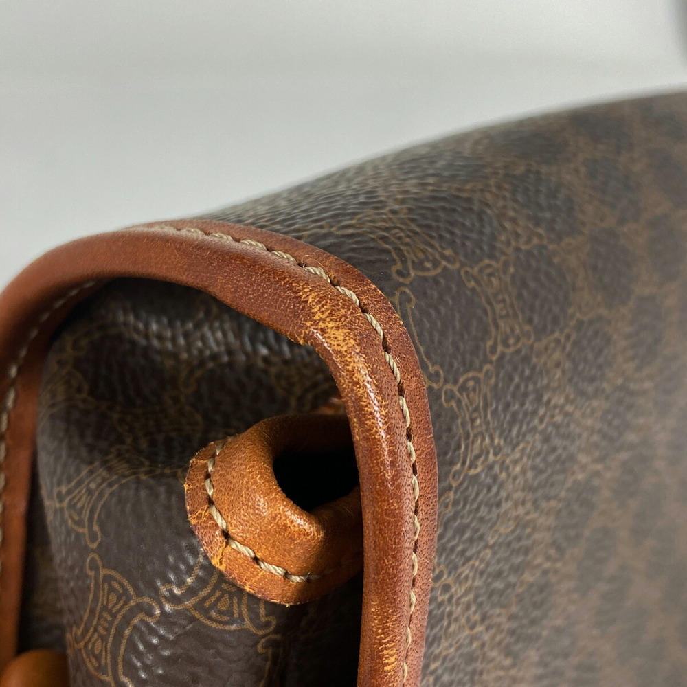 Celine Macadam Pattern Diagonal Canvas Shoulder B… - image 3